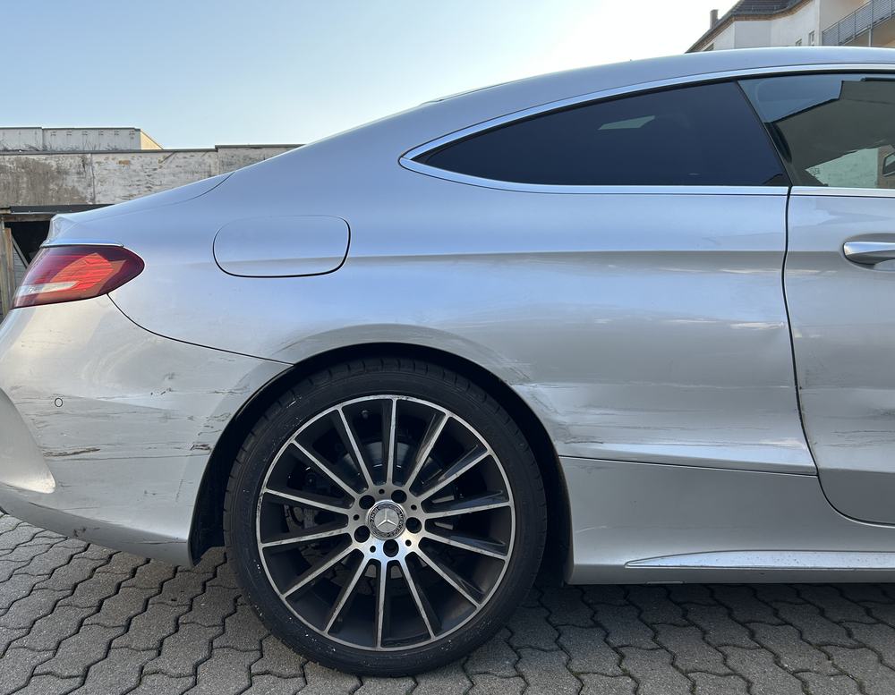 Mercedes-Benz C 200 Coupe (C205), Schadensbild aus dem Gutachten